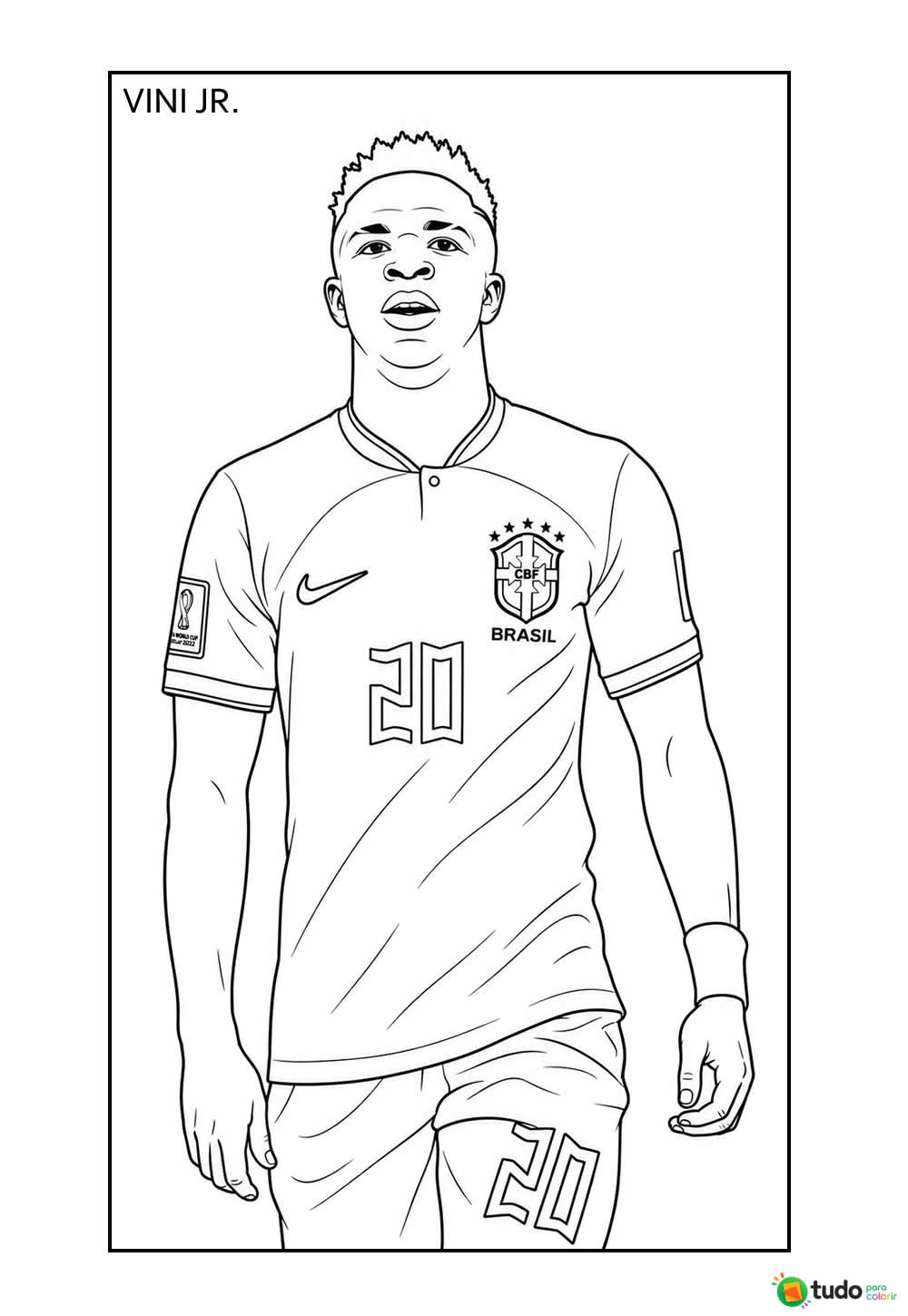 Desenho de Vini Jr