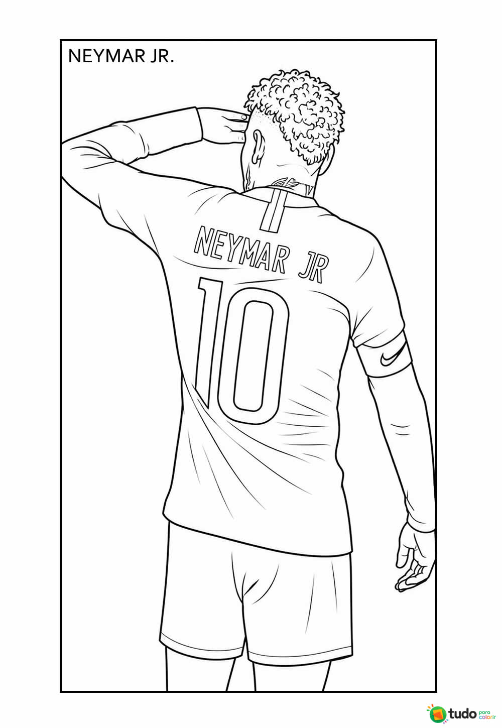 Desenho de Neymar