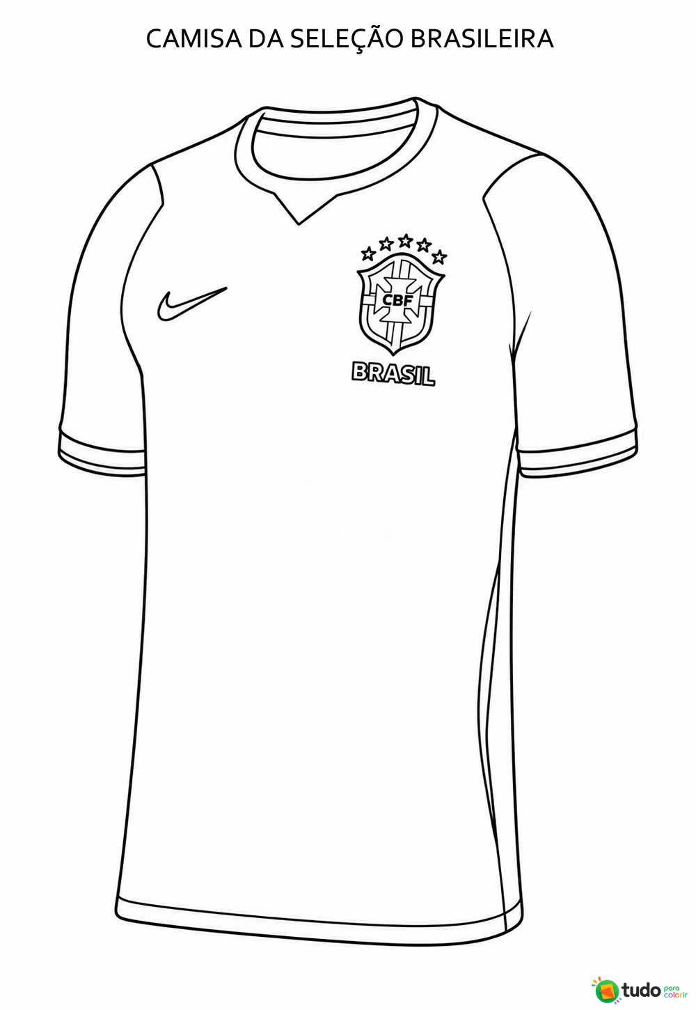 Desenho da Camisa da Seleção Brasileira