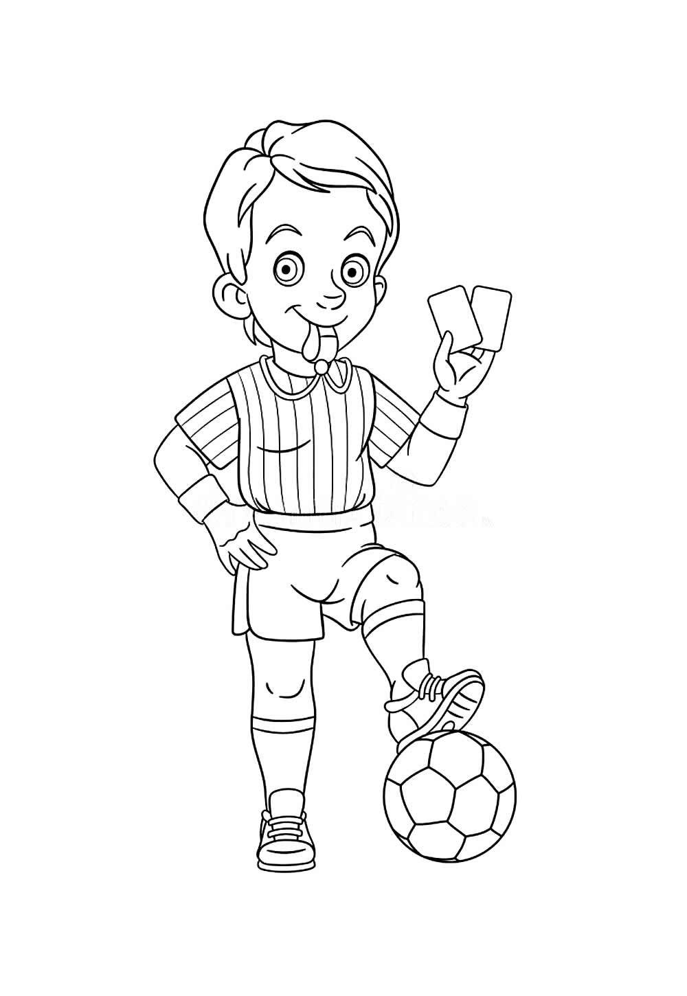 Desenho de Árbitro de Futebol