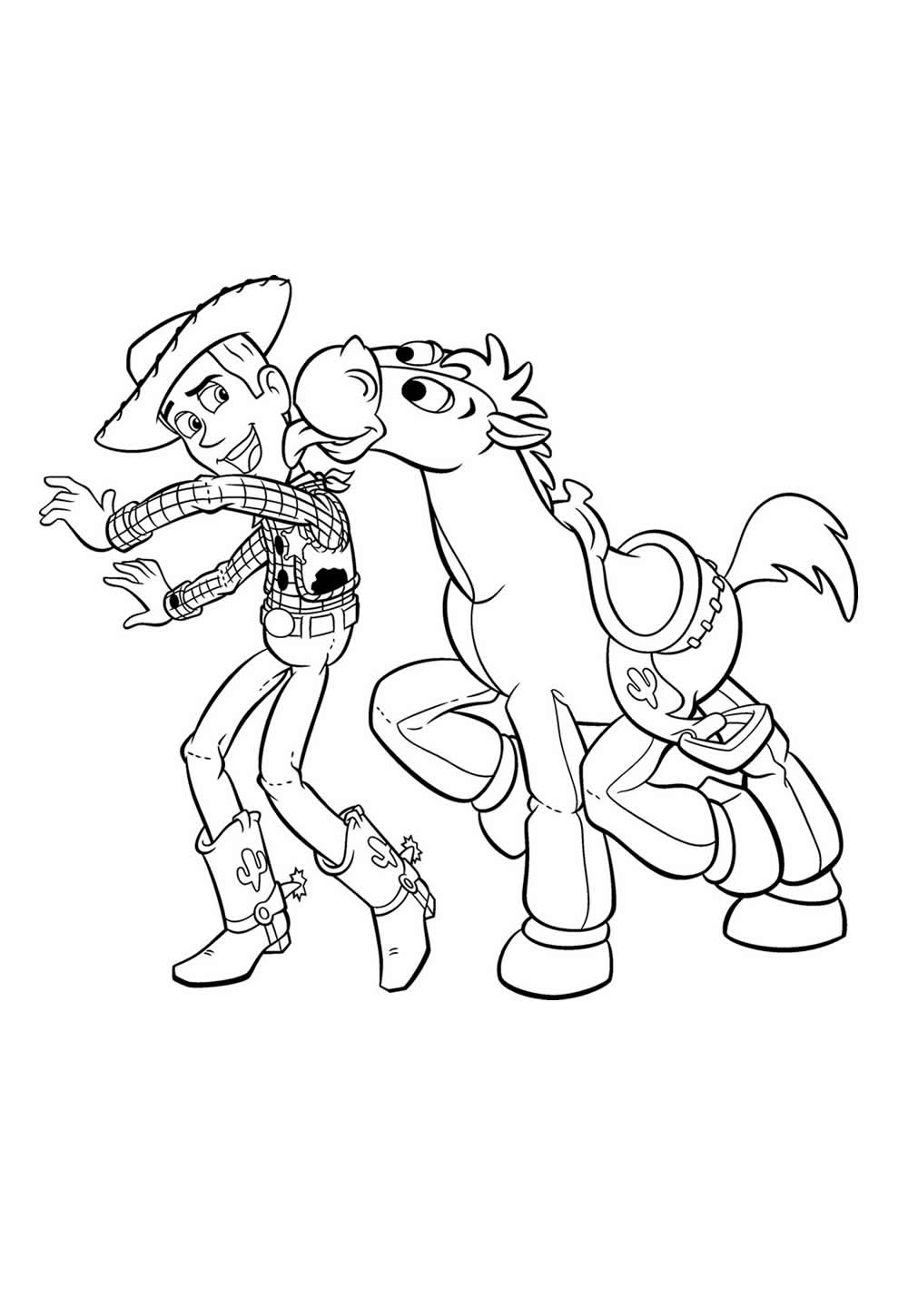 Desenho de Bala no Alvo e Woody