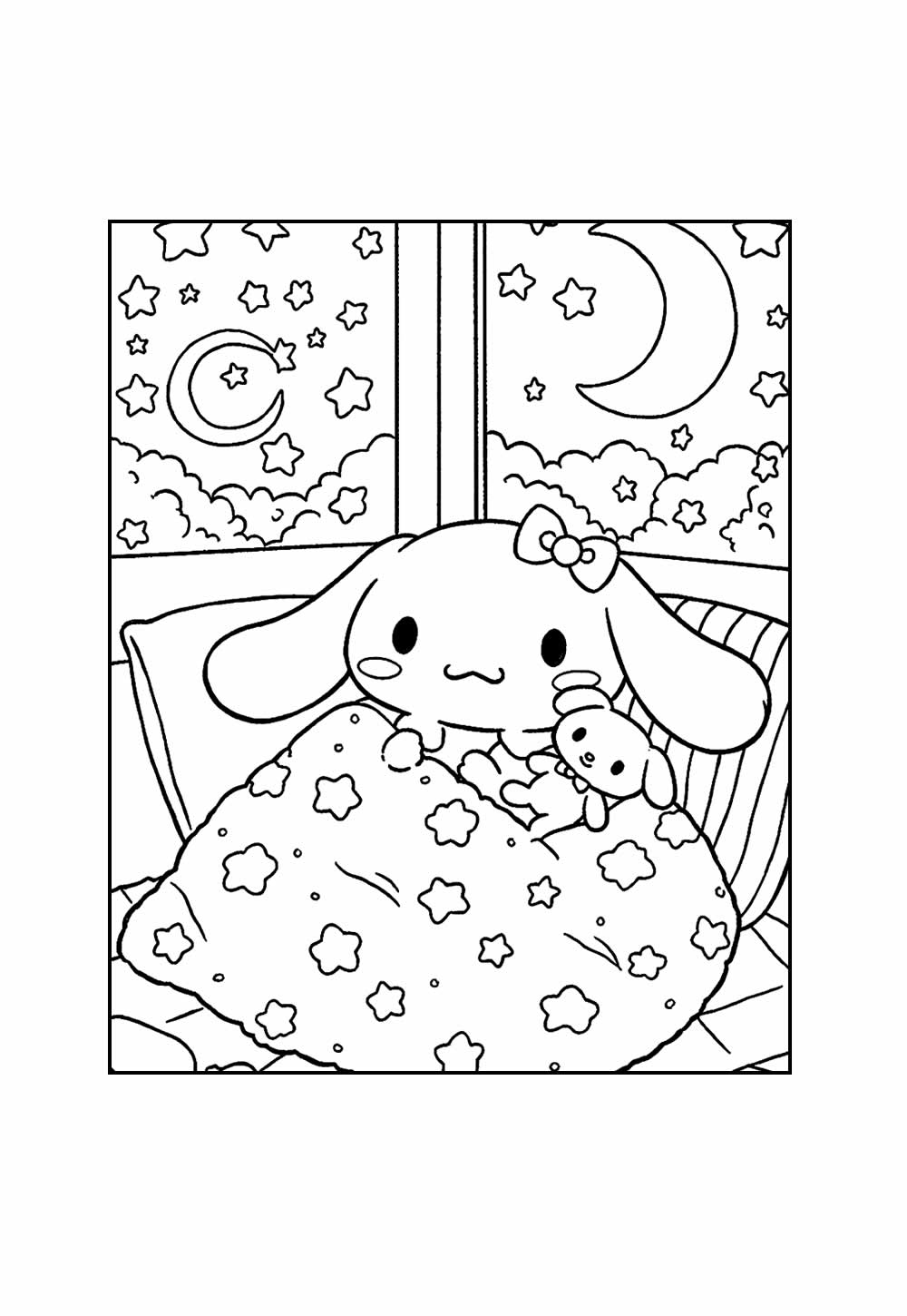Desenho de Cinnamoroll para colorir