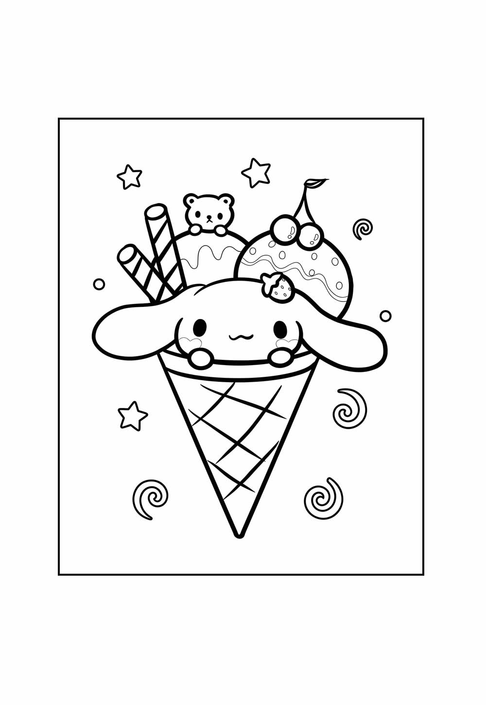 Desenho de Cinnamoroll