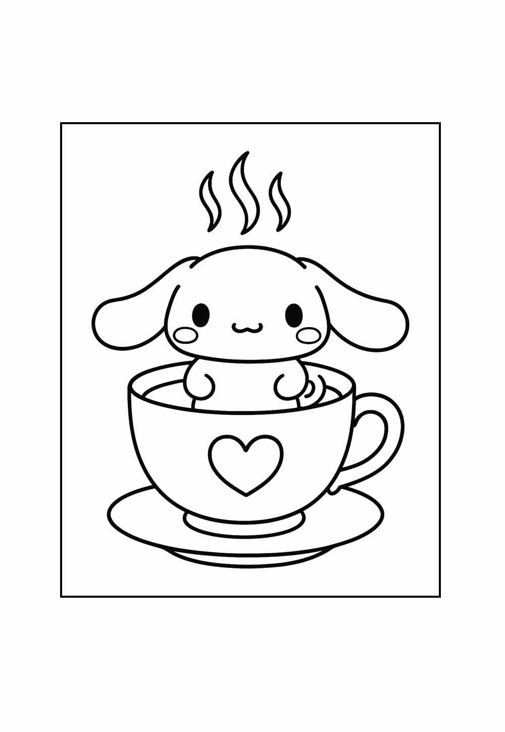 Desenho de Cinnamoroll para colorir