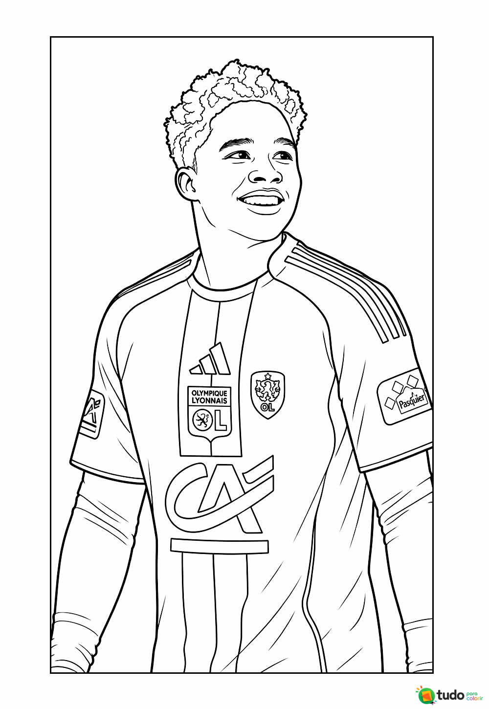 Desenho do Endrick para colorir