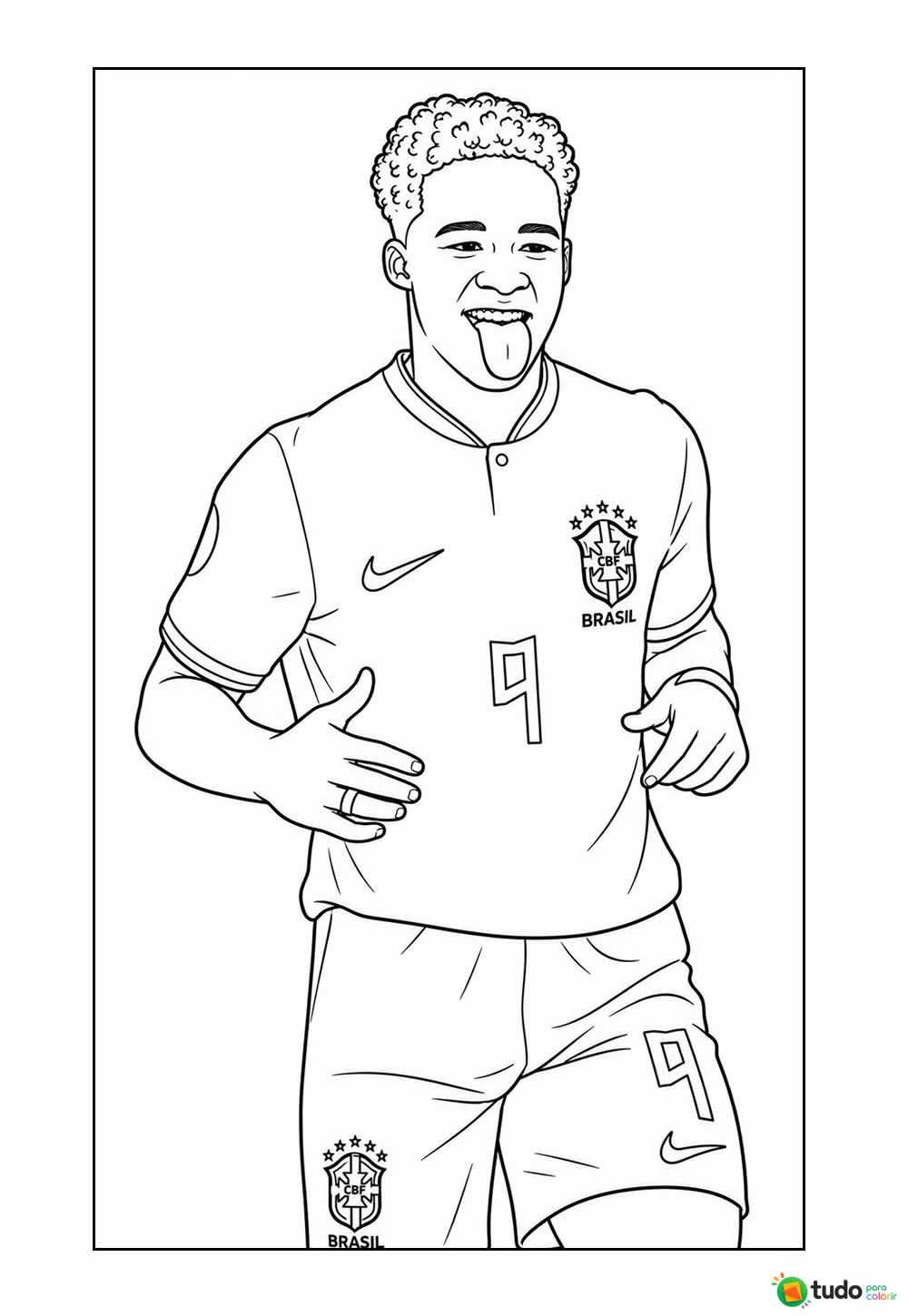 Endrick para colorir