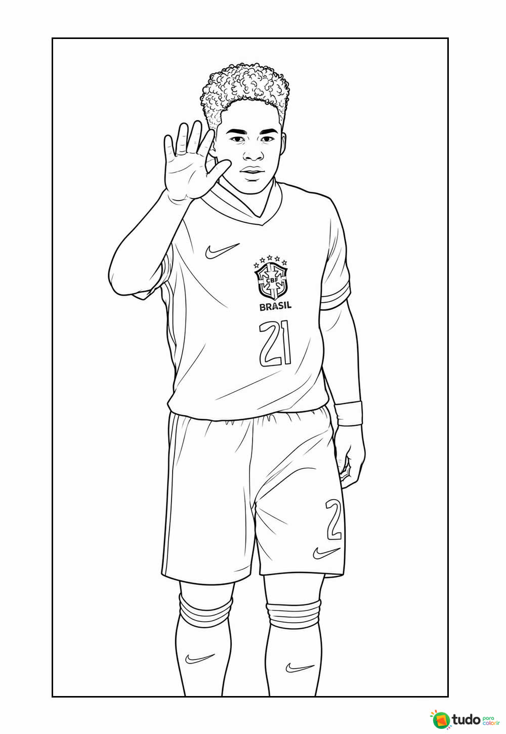 Desenho do Endrick para pintar