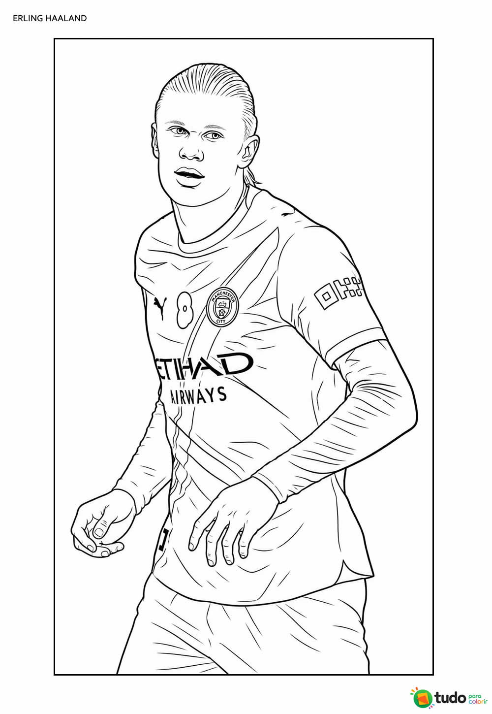 Desenho de Haaland