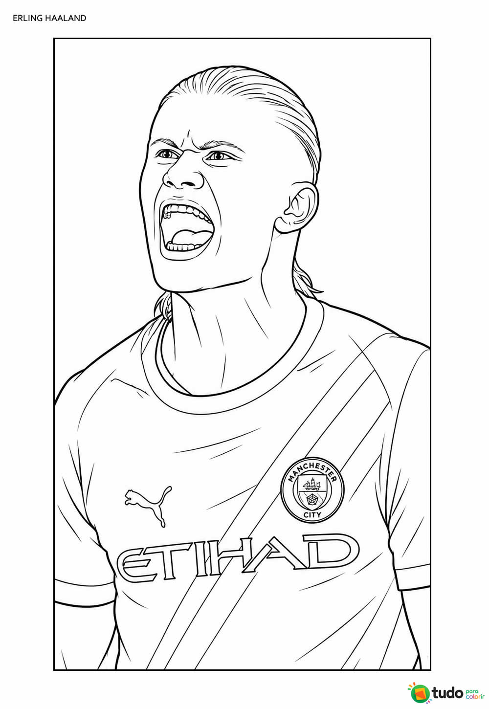 Desenho de Haaland