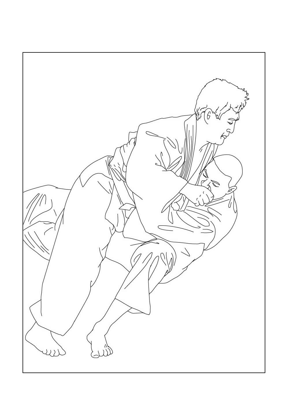 Desenho de Jiu-jitsu