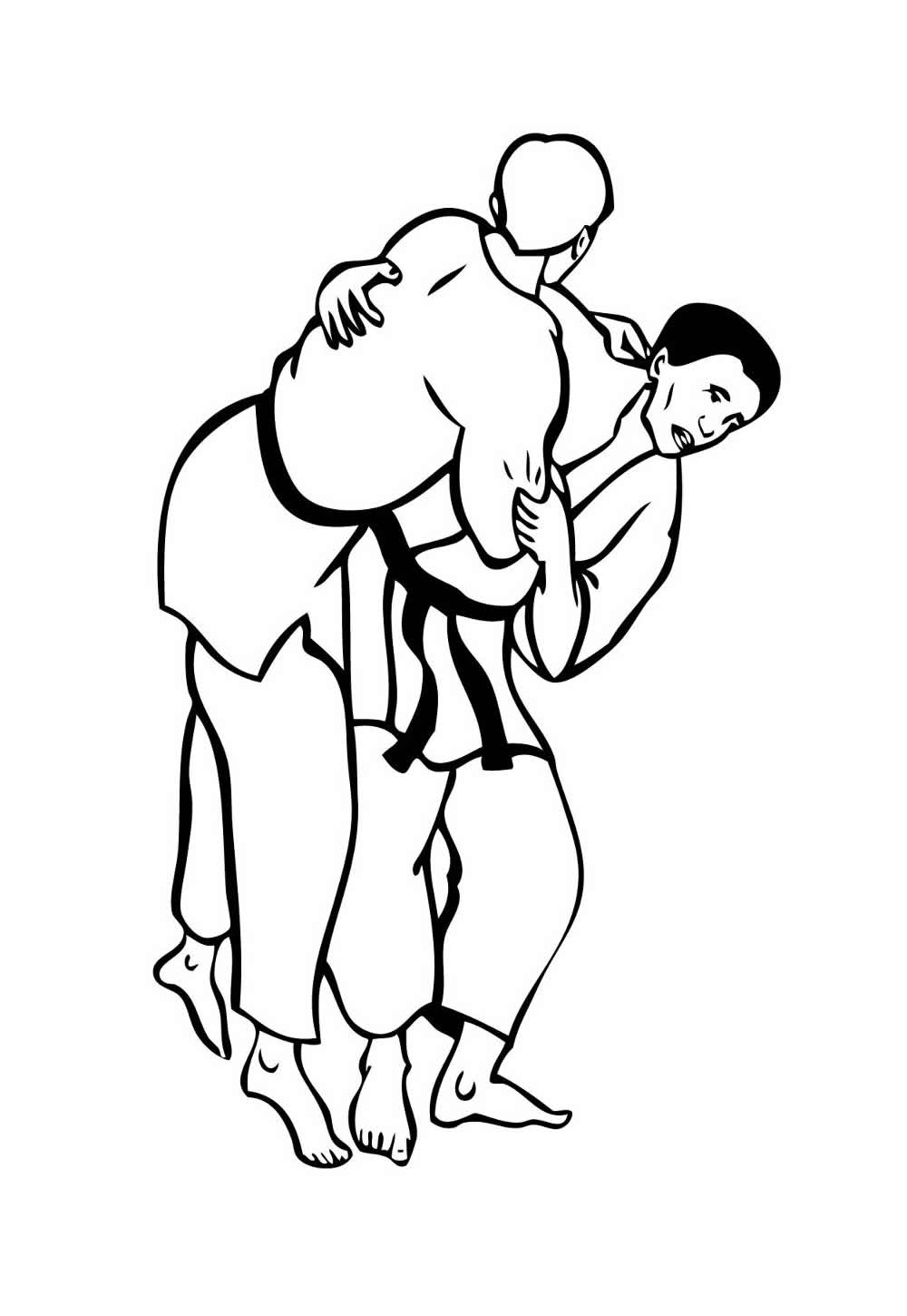 Desenho de Jiu-jitsu