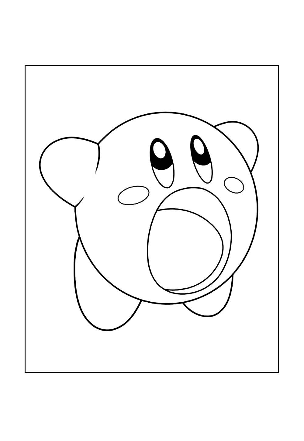 Desenho Kirby Colorir
