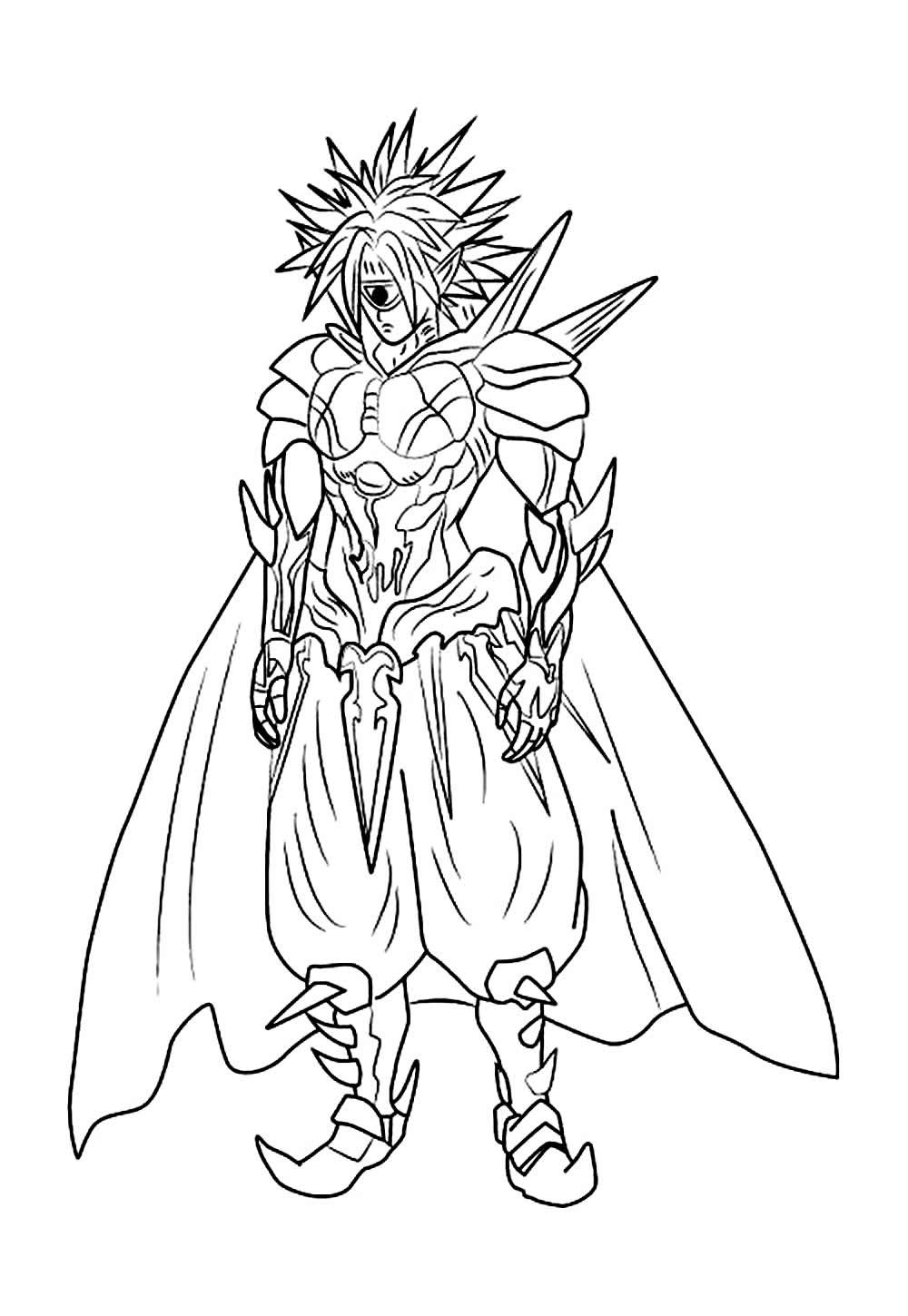 Desenho do Anime One Punch Man para colorir