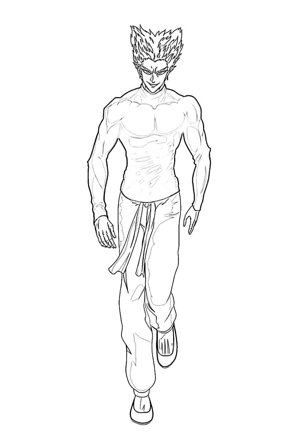 Desenho de One Punch Man para colorir