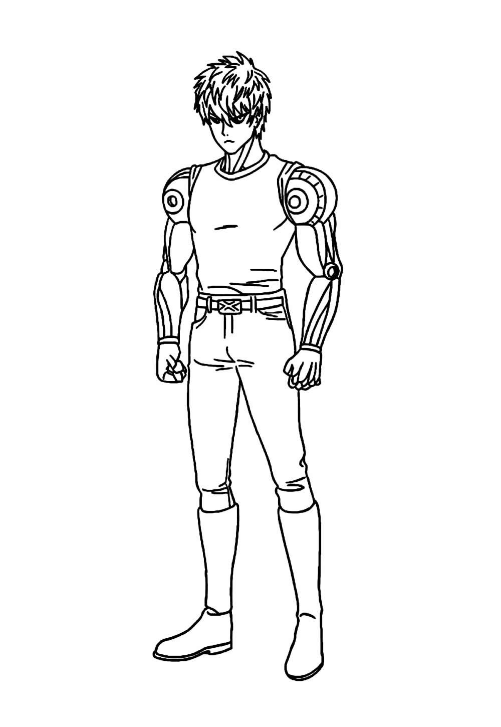One Punch Man para colorir