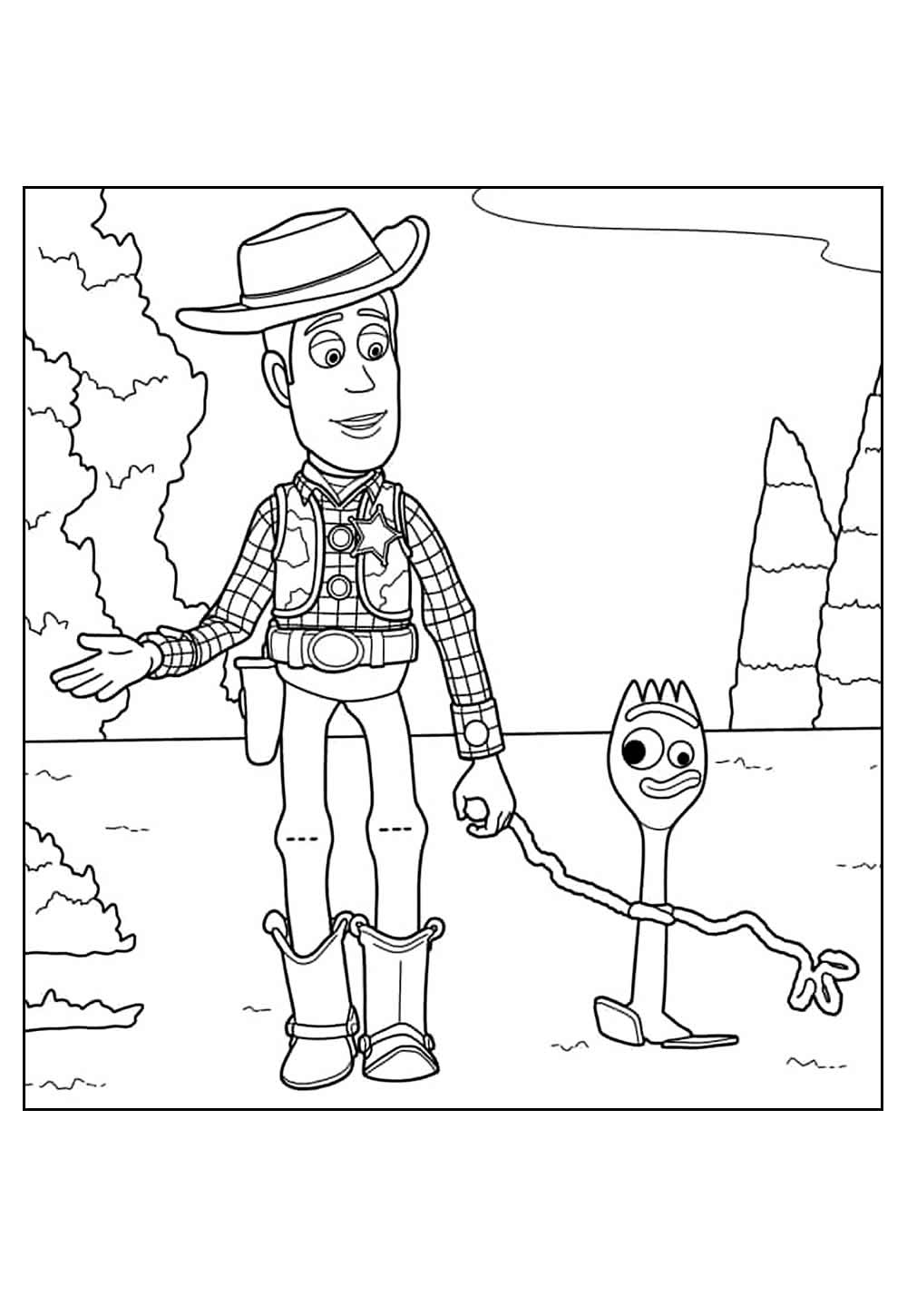 Toy Story para colorir