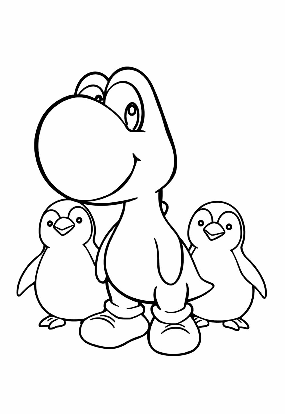 Desenho do Yoshi para pintar