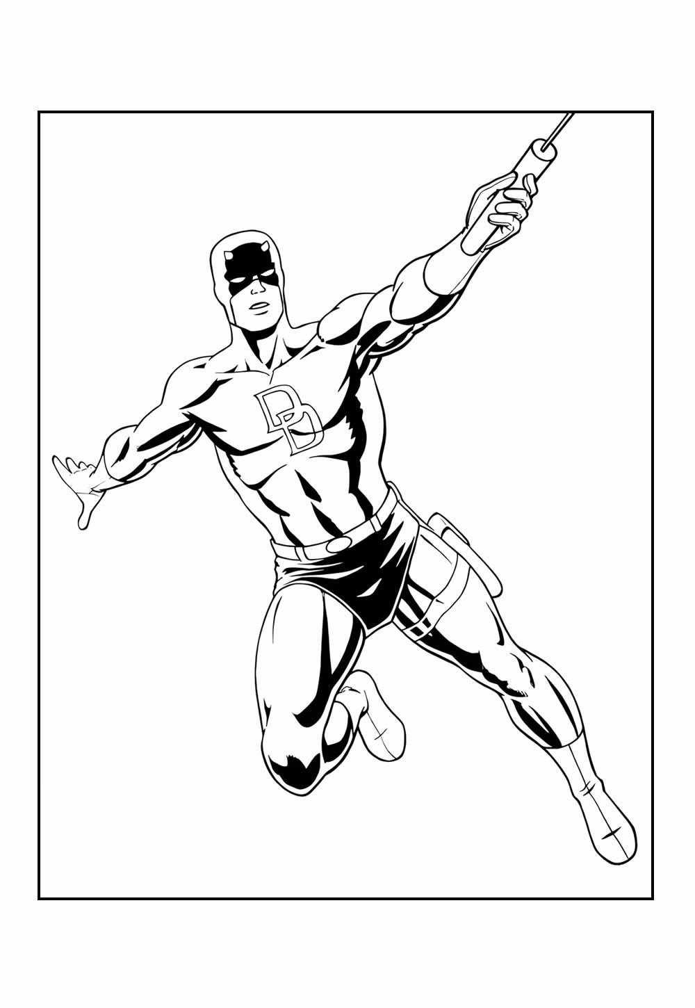 Desenho do Demolidor para colorir