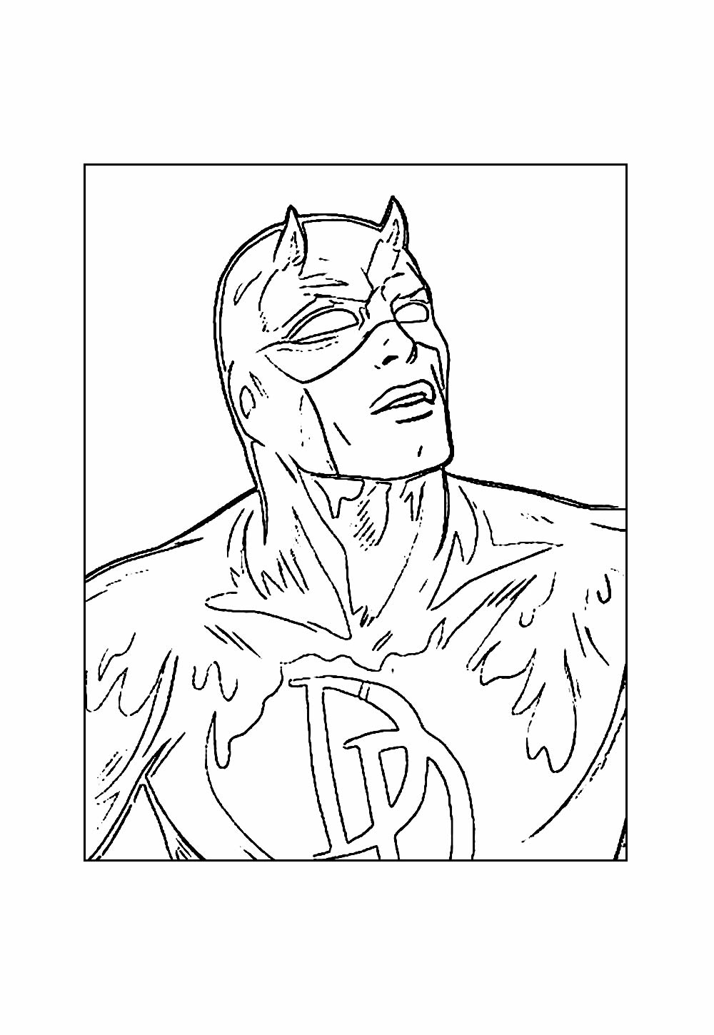Desenho do Demolidor para colorir