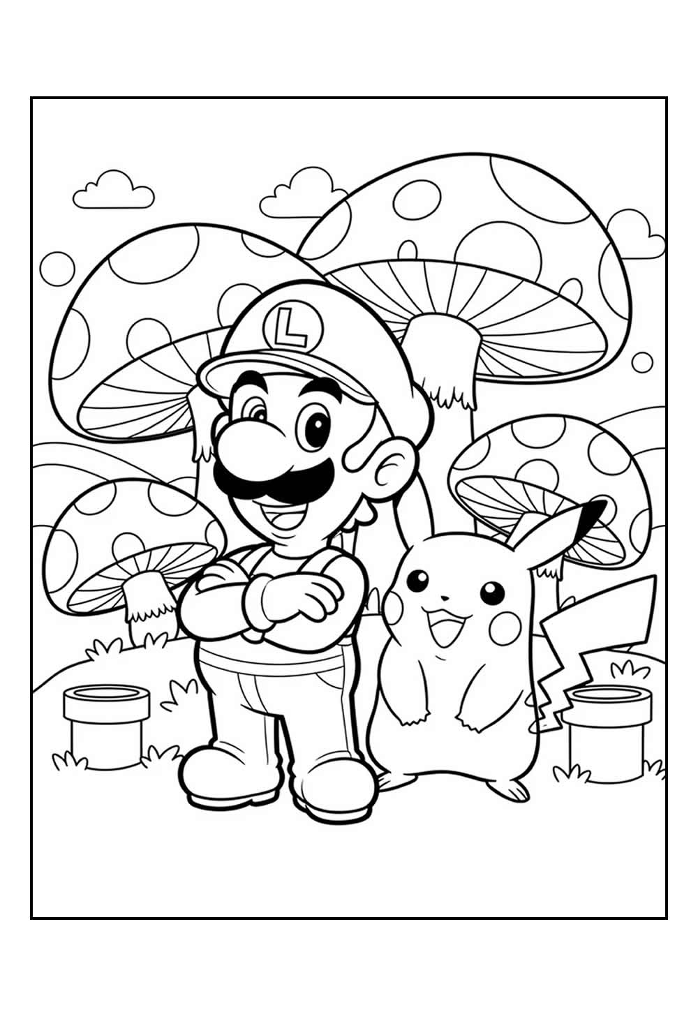 Desenho do Luigi