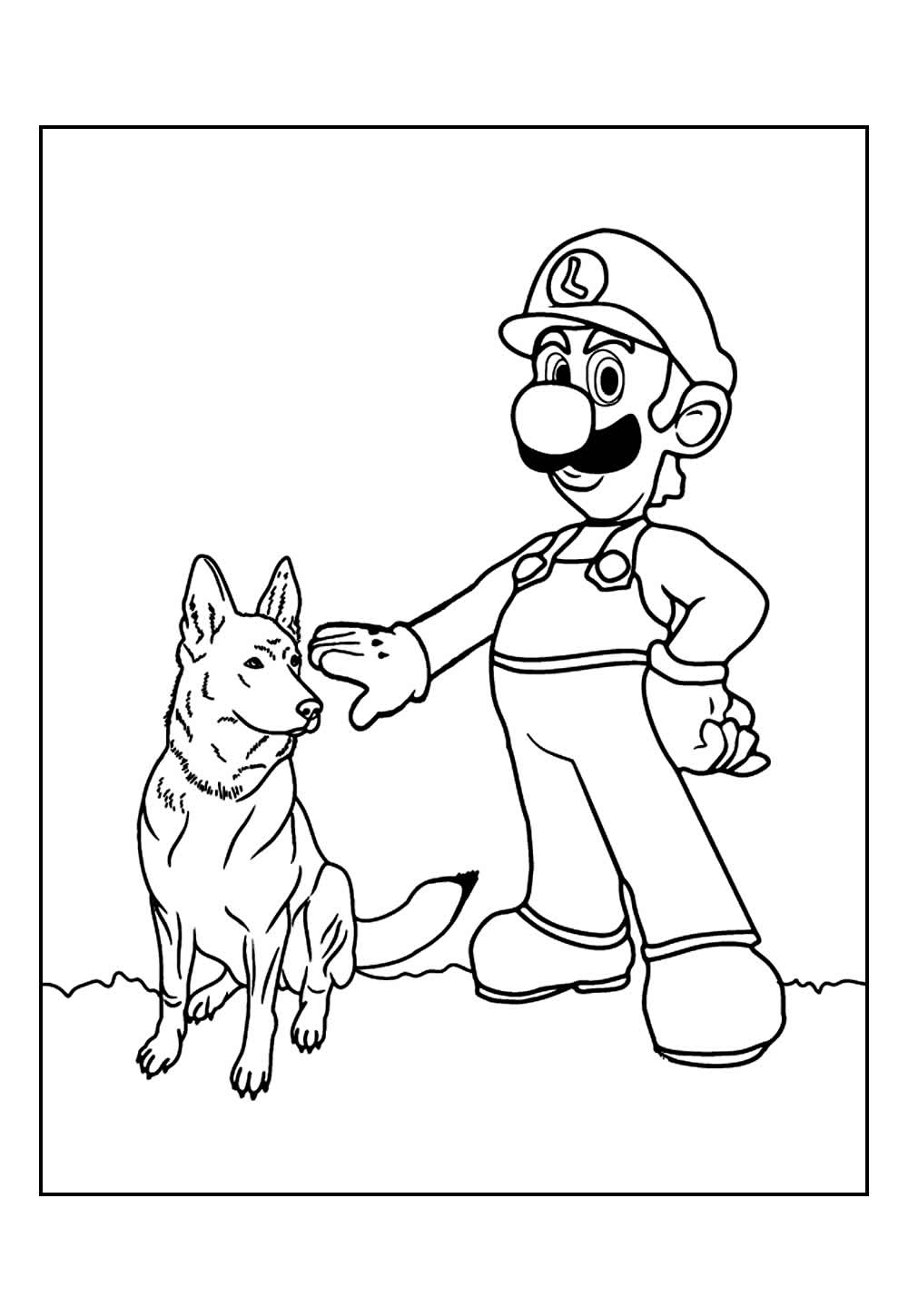 Desenho do Luigi