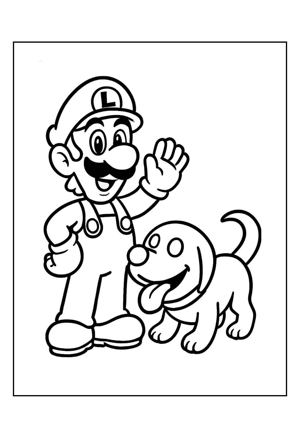 Desenho Luigi Colorir