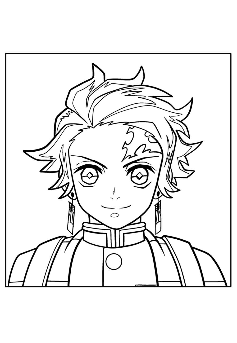 Desenho do Tanjiro