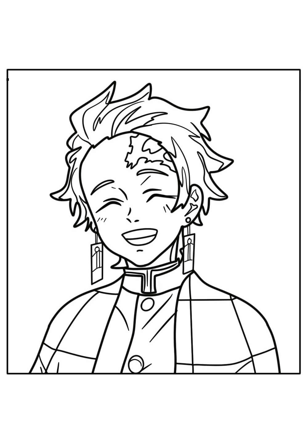 Desenho do Tanjiro - Demon Slayer