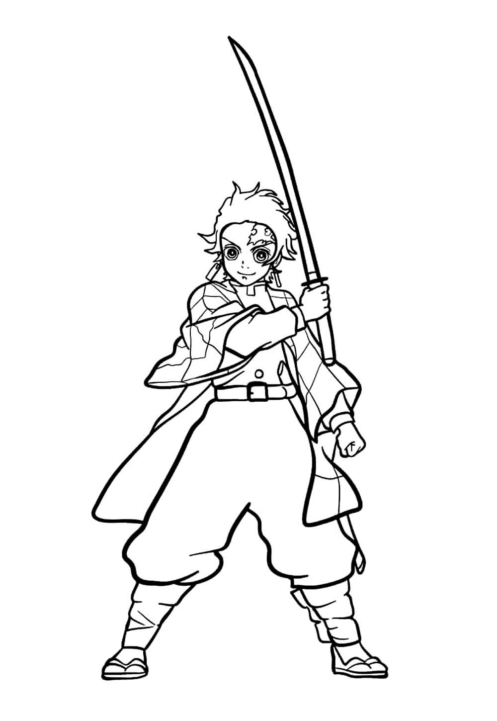 Desenho do Tanjiro - Anime