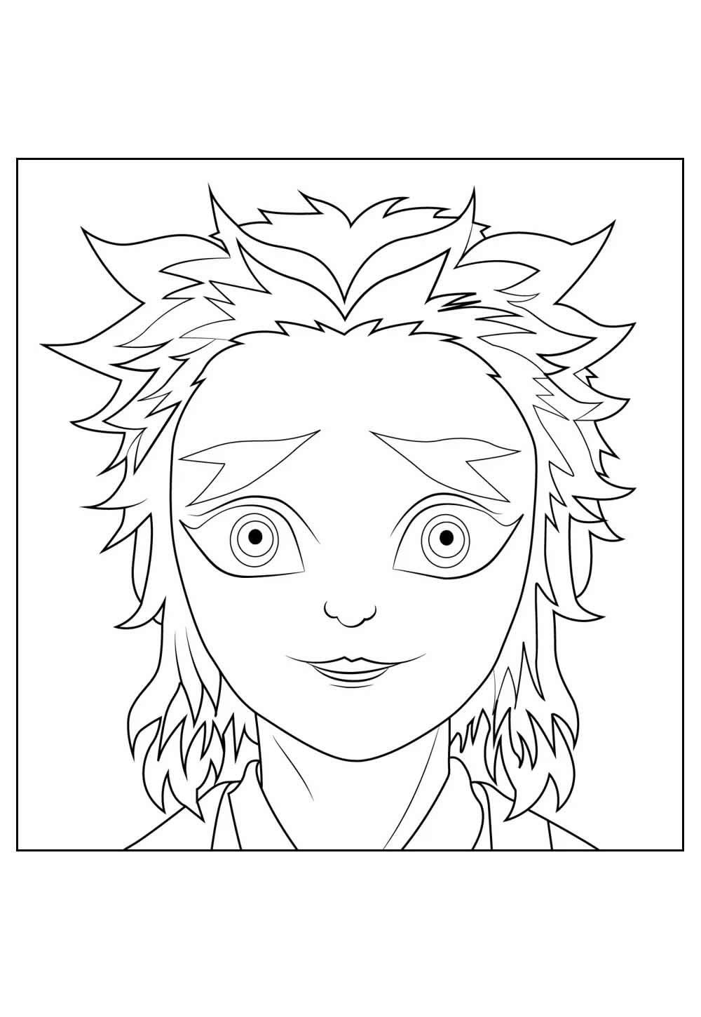 Tanjiro para colorir
