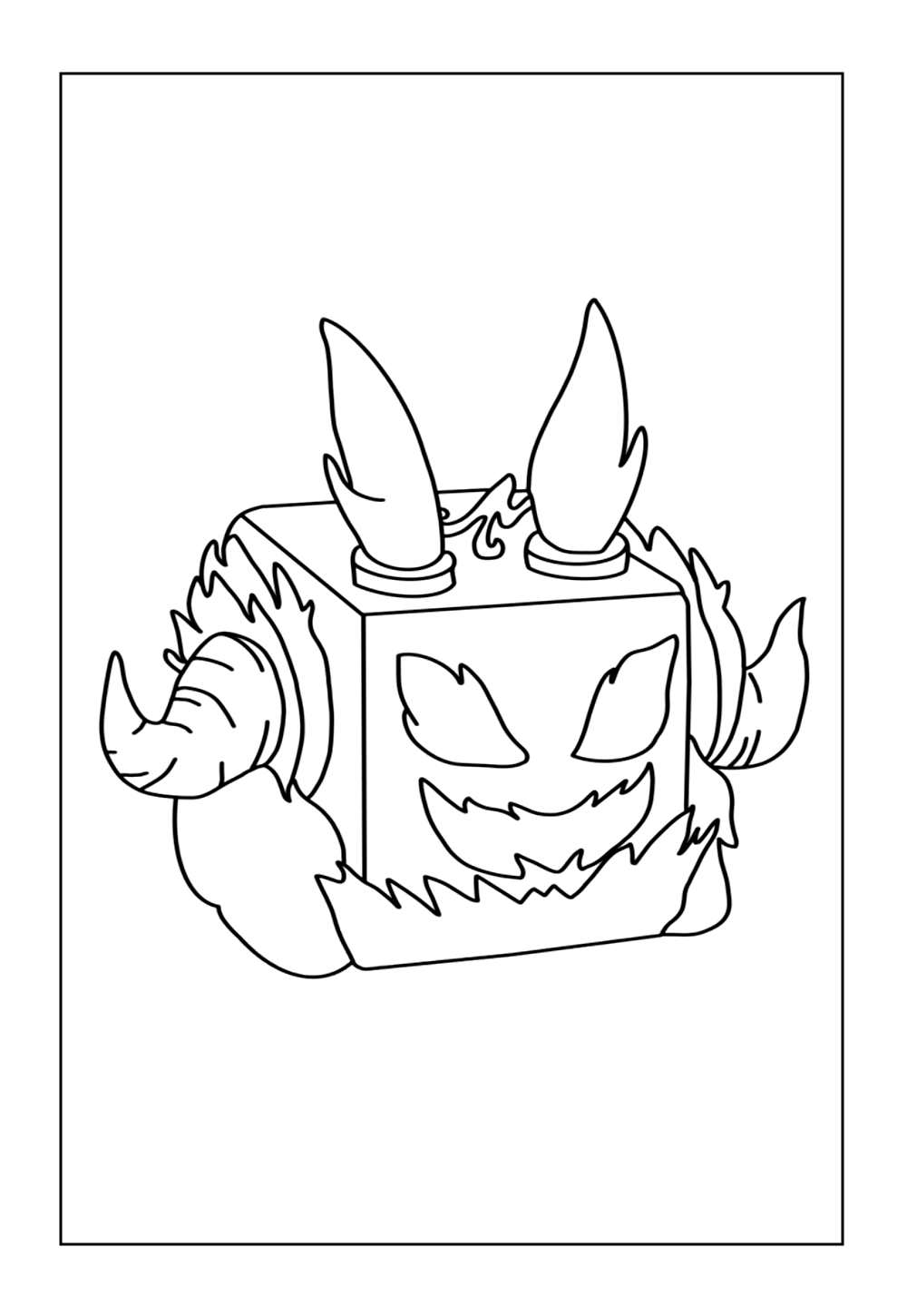 Blox Fruits para colorir