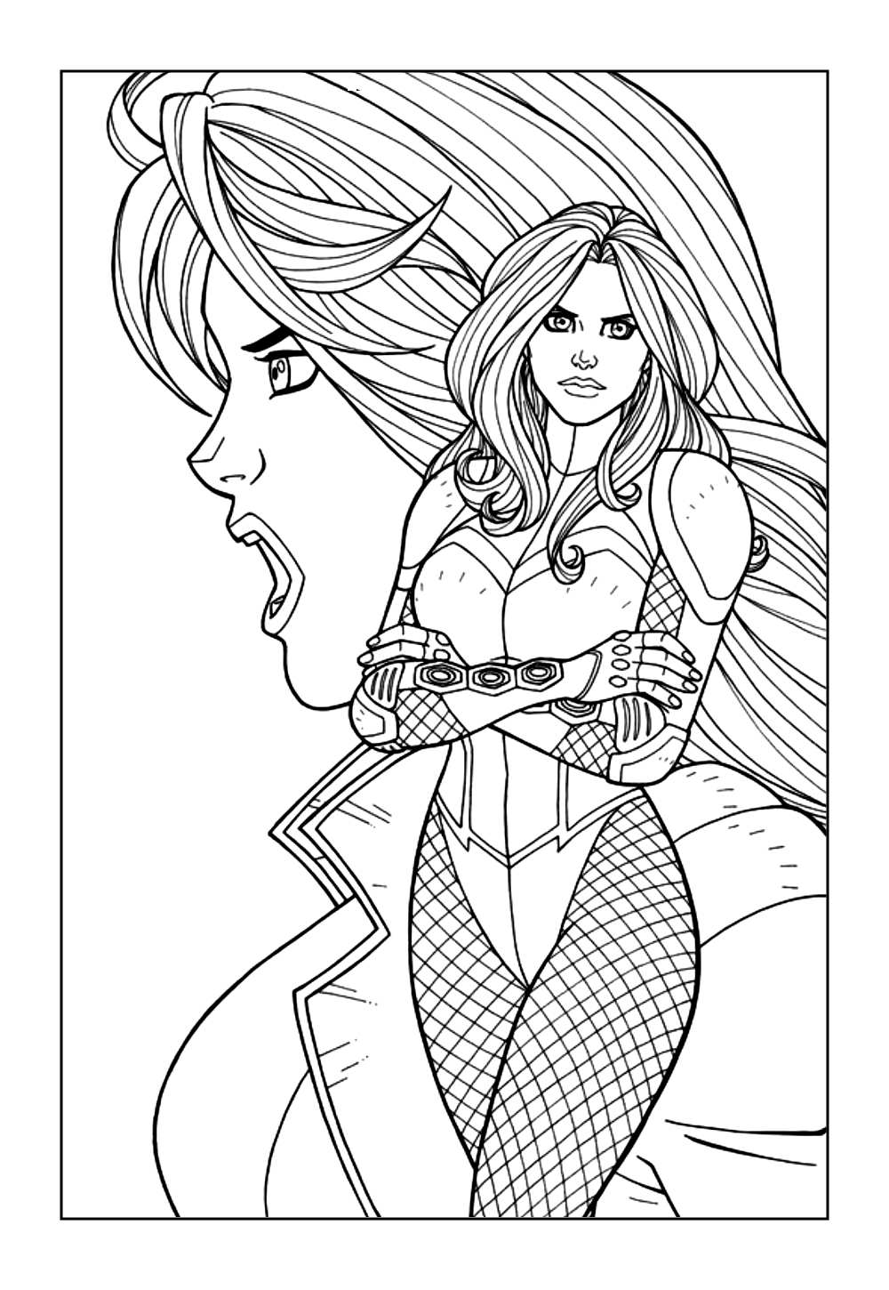 Desenho da Canário Negro