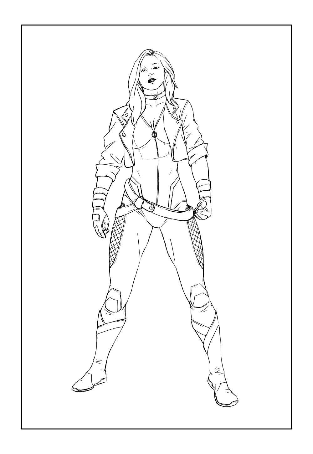 Desenho da Canário Negro