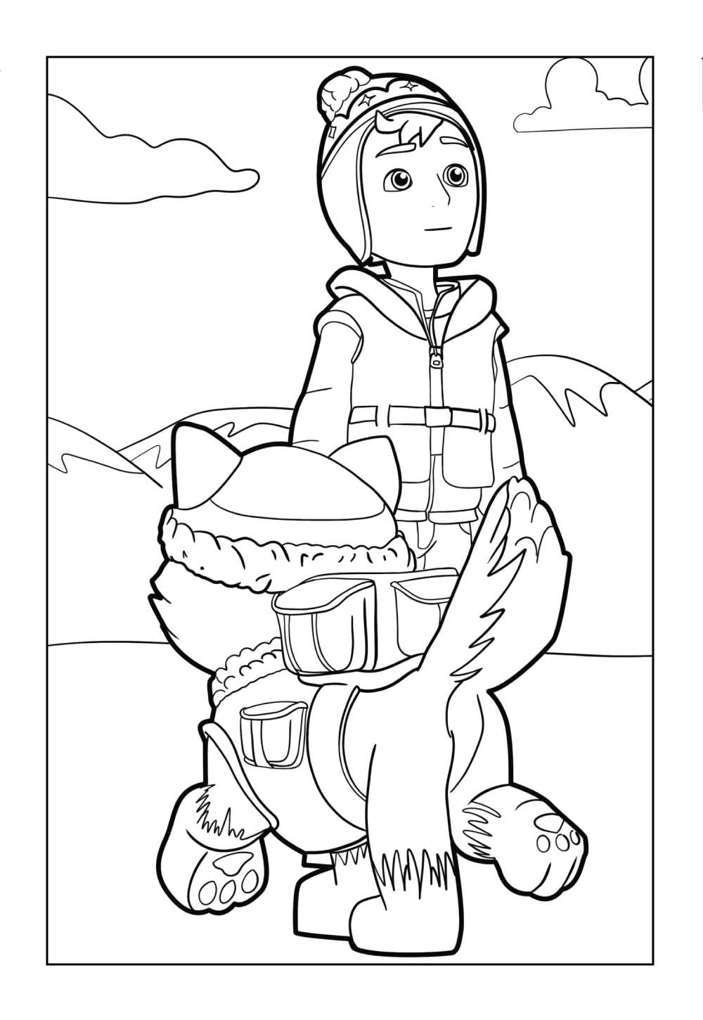 Everest da Patrulha Canina para colorir