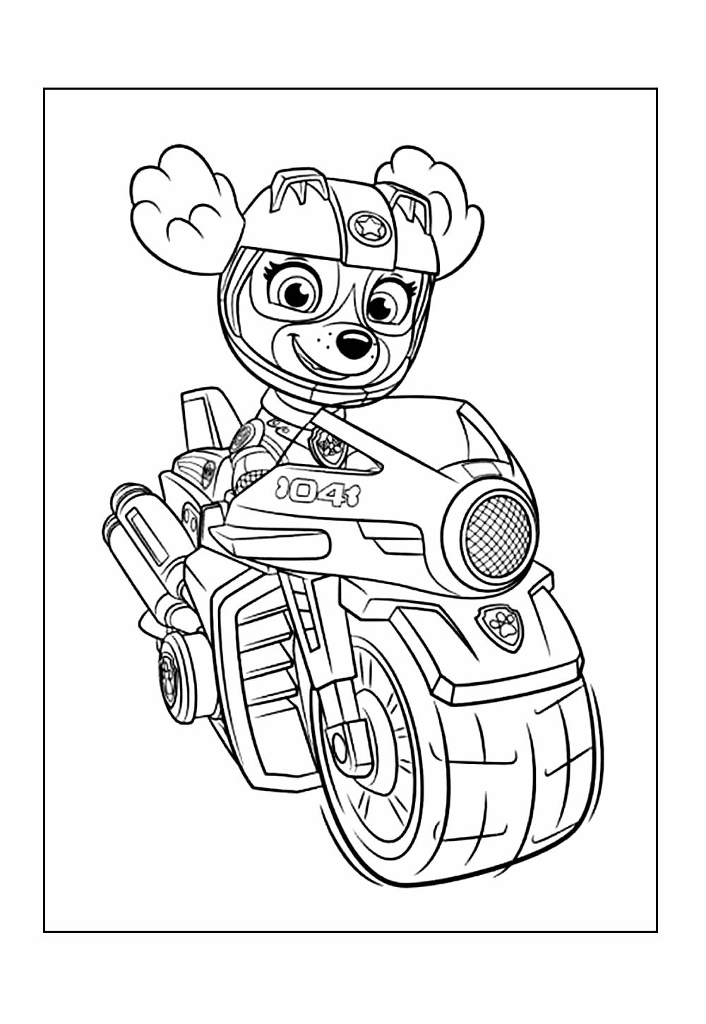 Desenho Skye Colorir