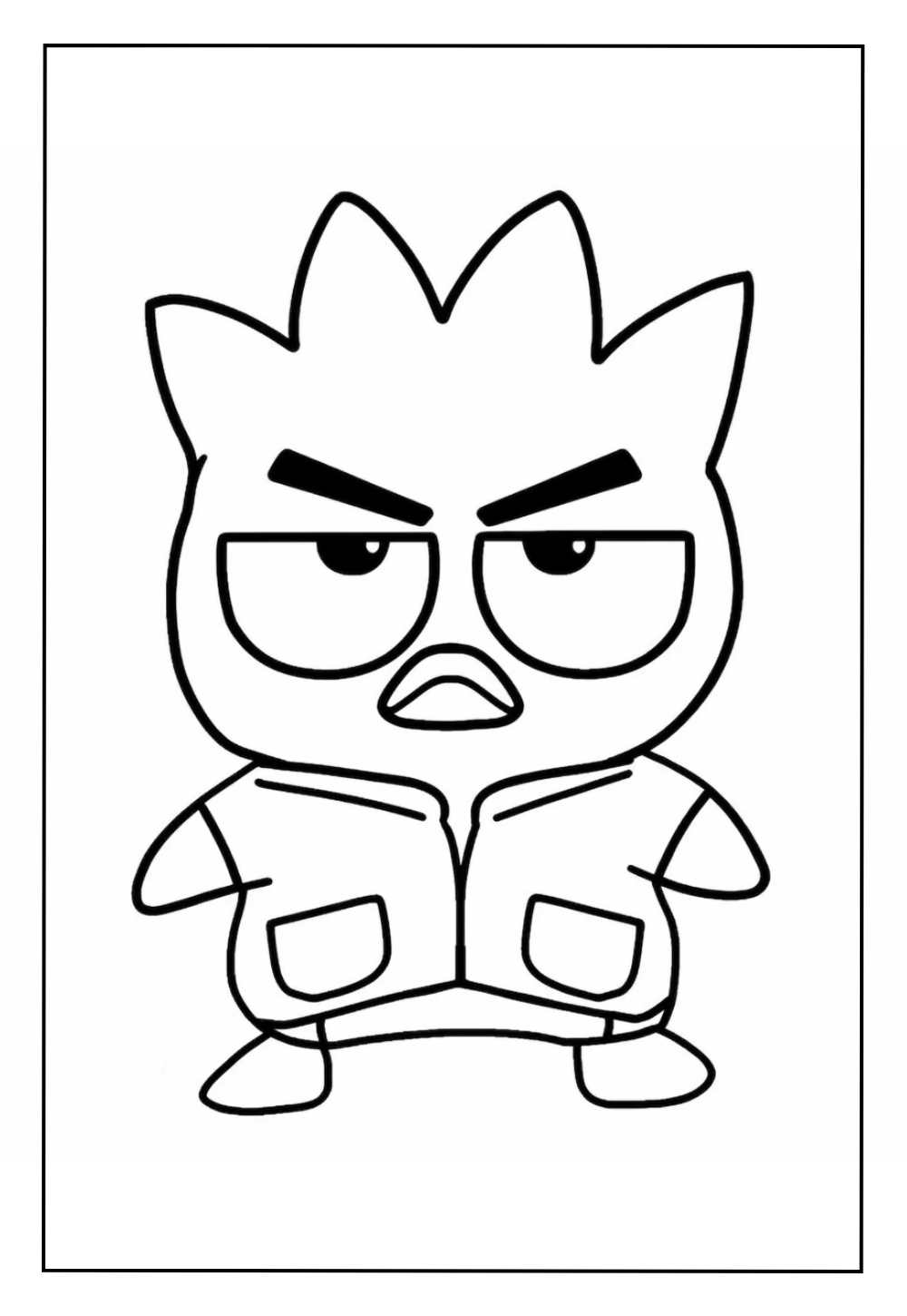 Desenho de Badtz-Maru para pintar