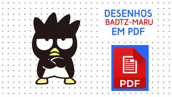 Desenho de Badtz-Maru em PDF