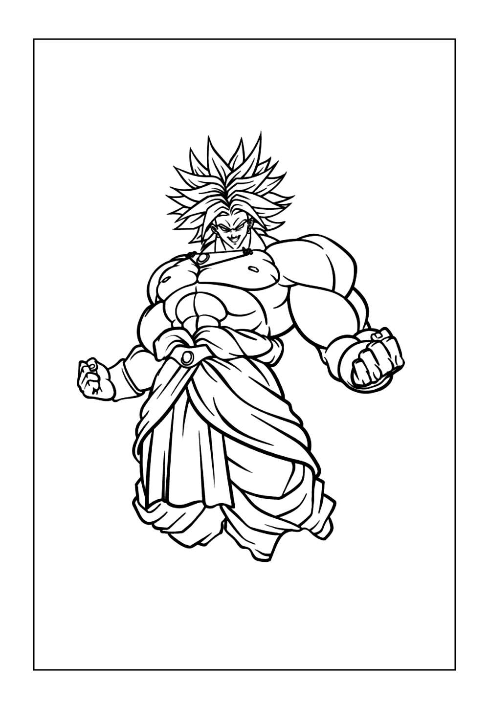 Desenho de Broly