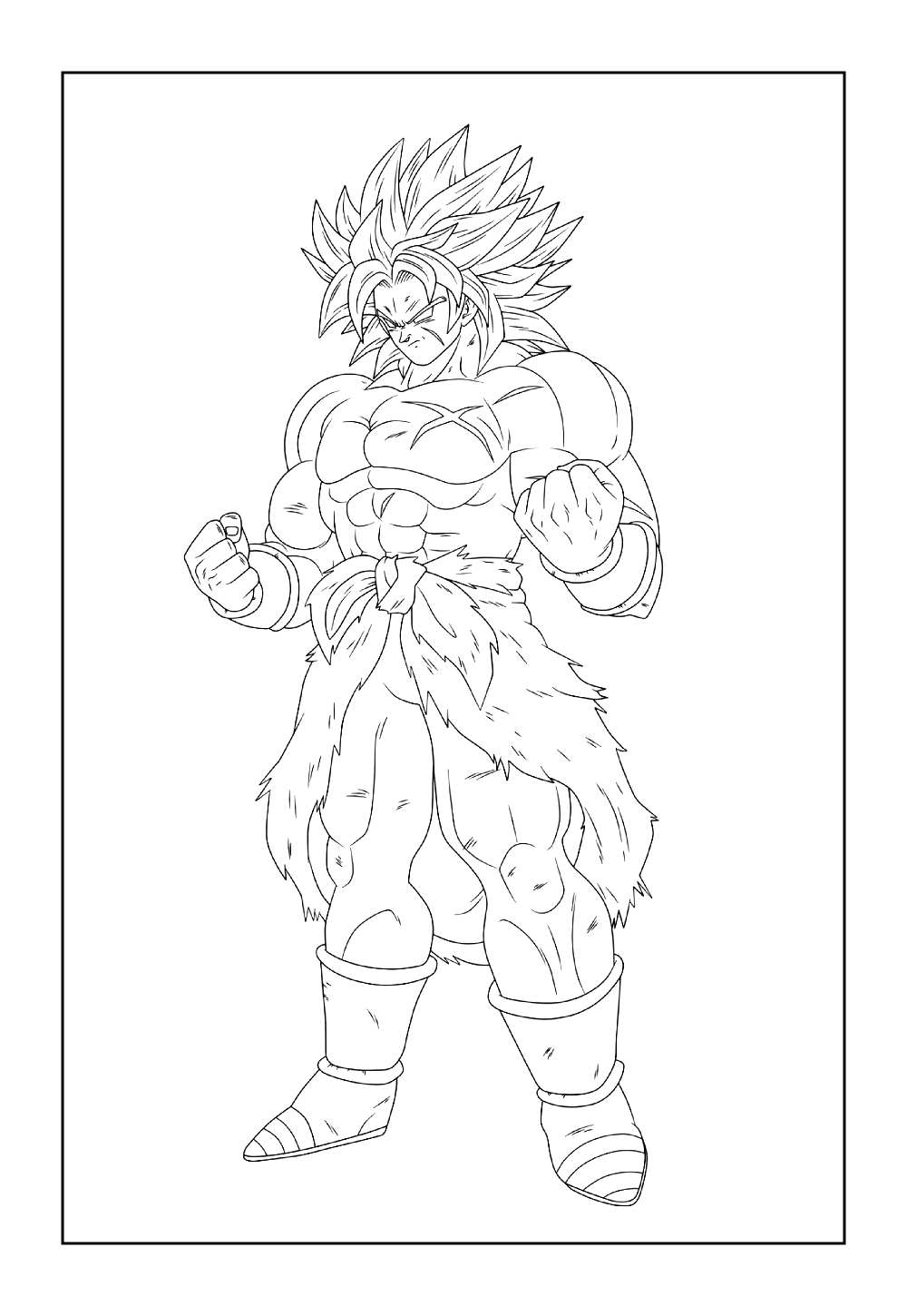 Desenhos de Broly - Dragon Ball Z