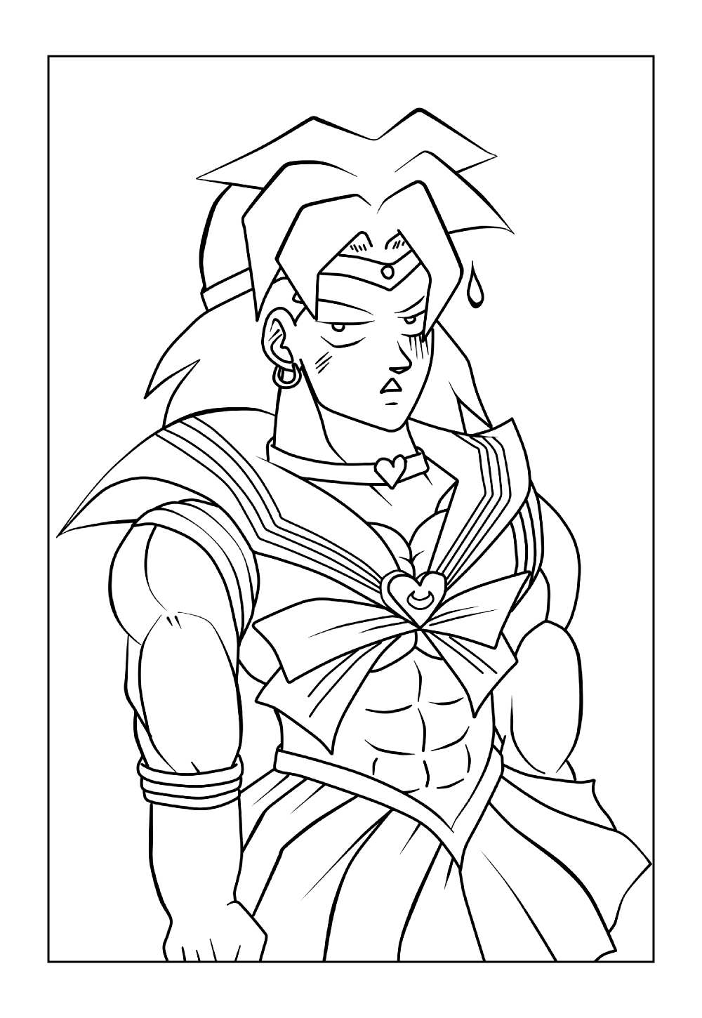 Desenho de Broly - Dragon Ball Z