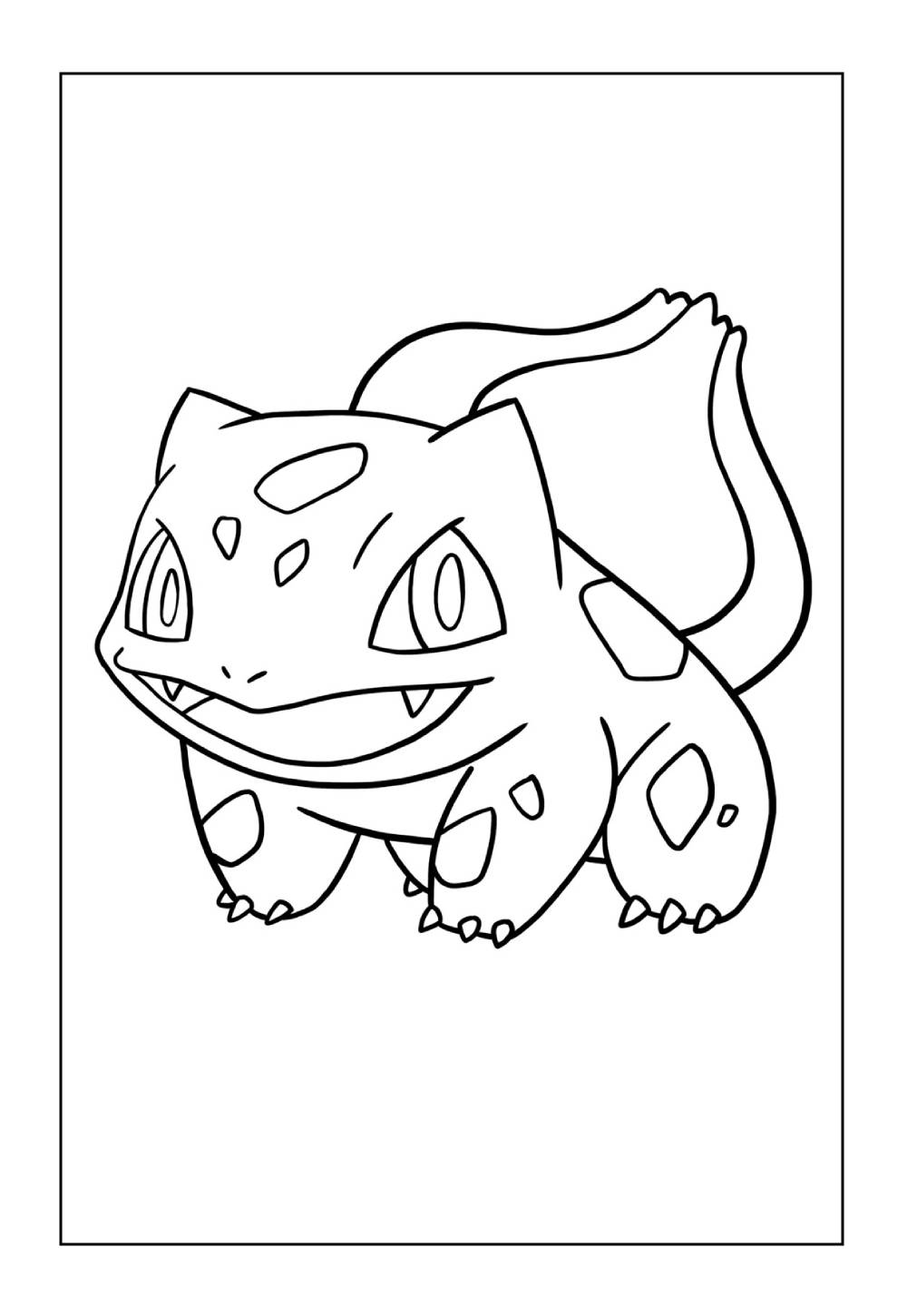 Desenho do Pokémon Bulbassaur para colorir