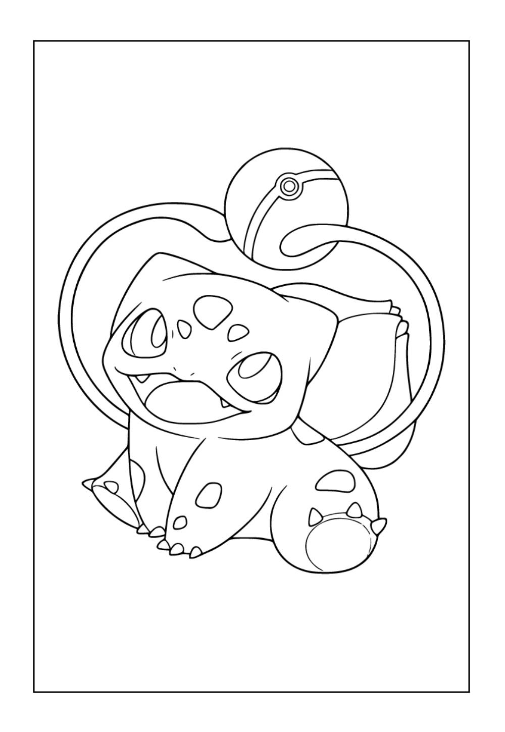 Desenho de Bulbassaur para pintar