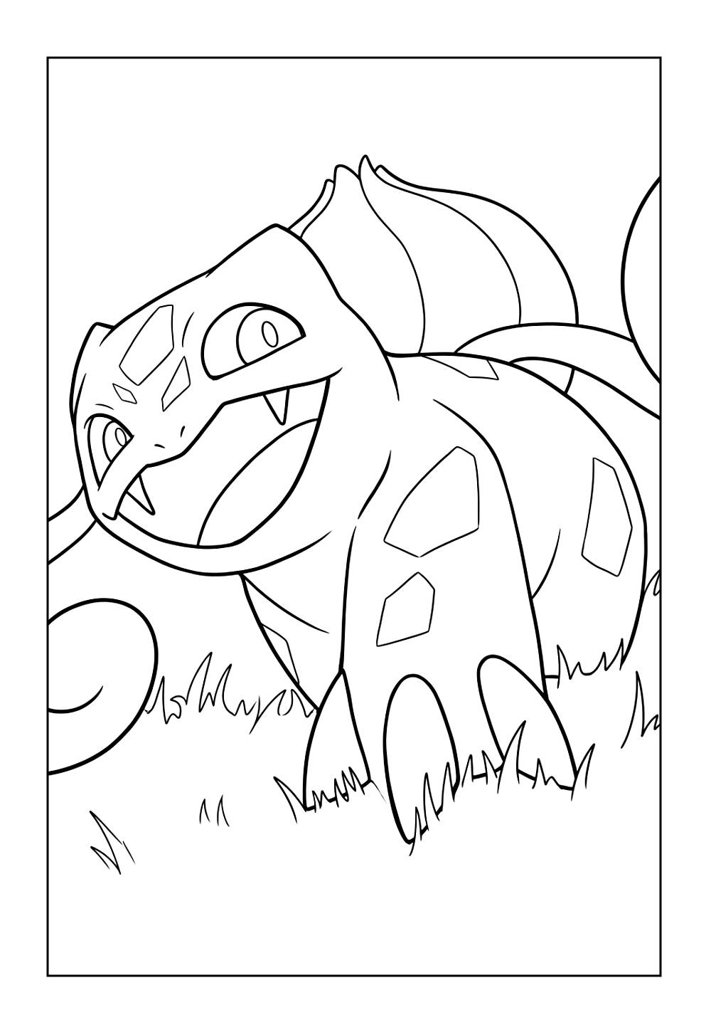 Desenho de Bulbassaur - Pokémon