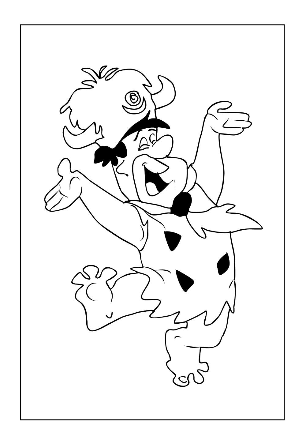 Os Flintstones para colorir e pintar