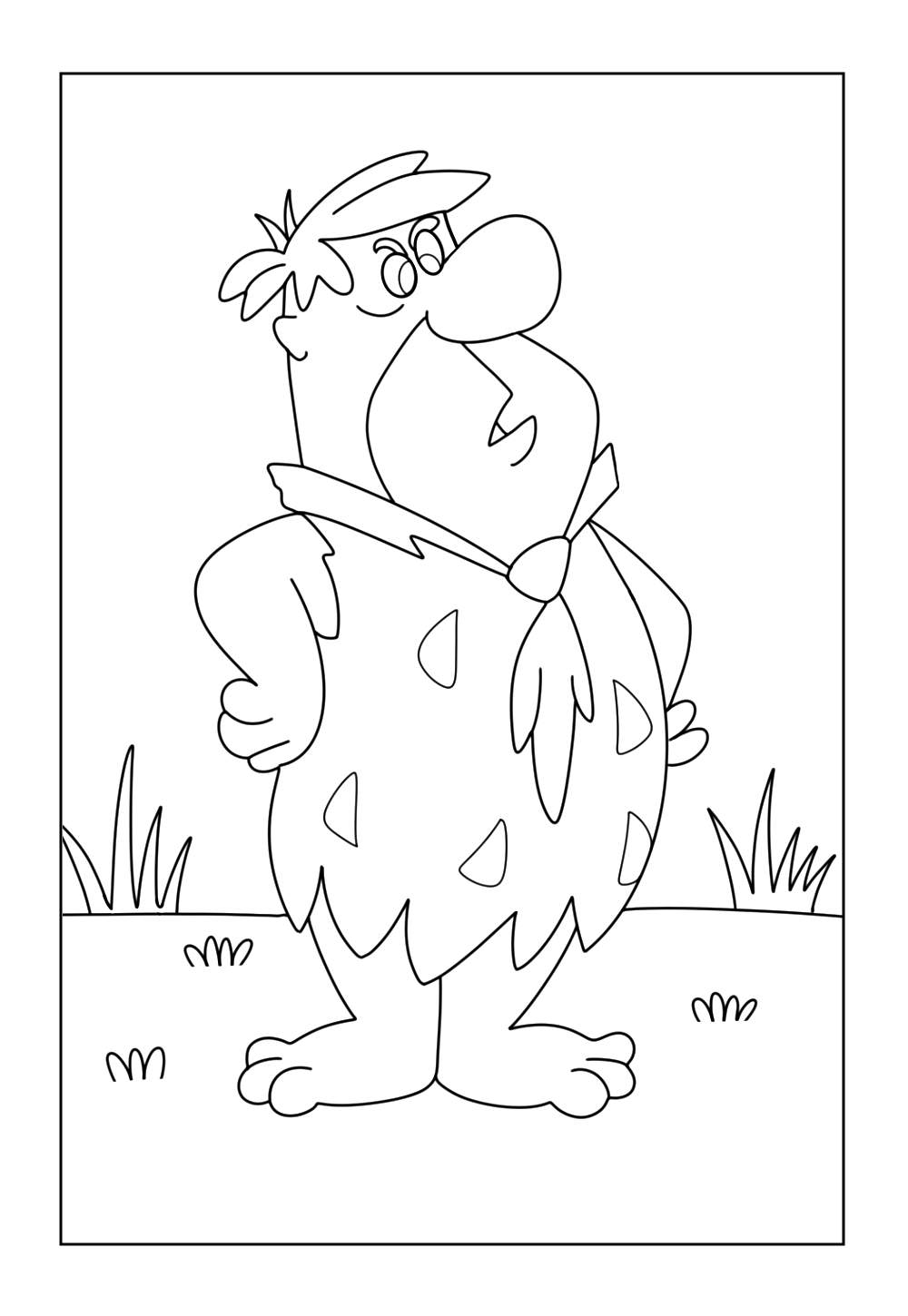 Fred Flistone para colorir