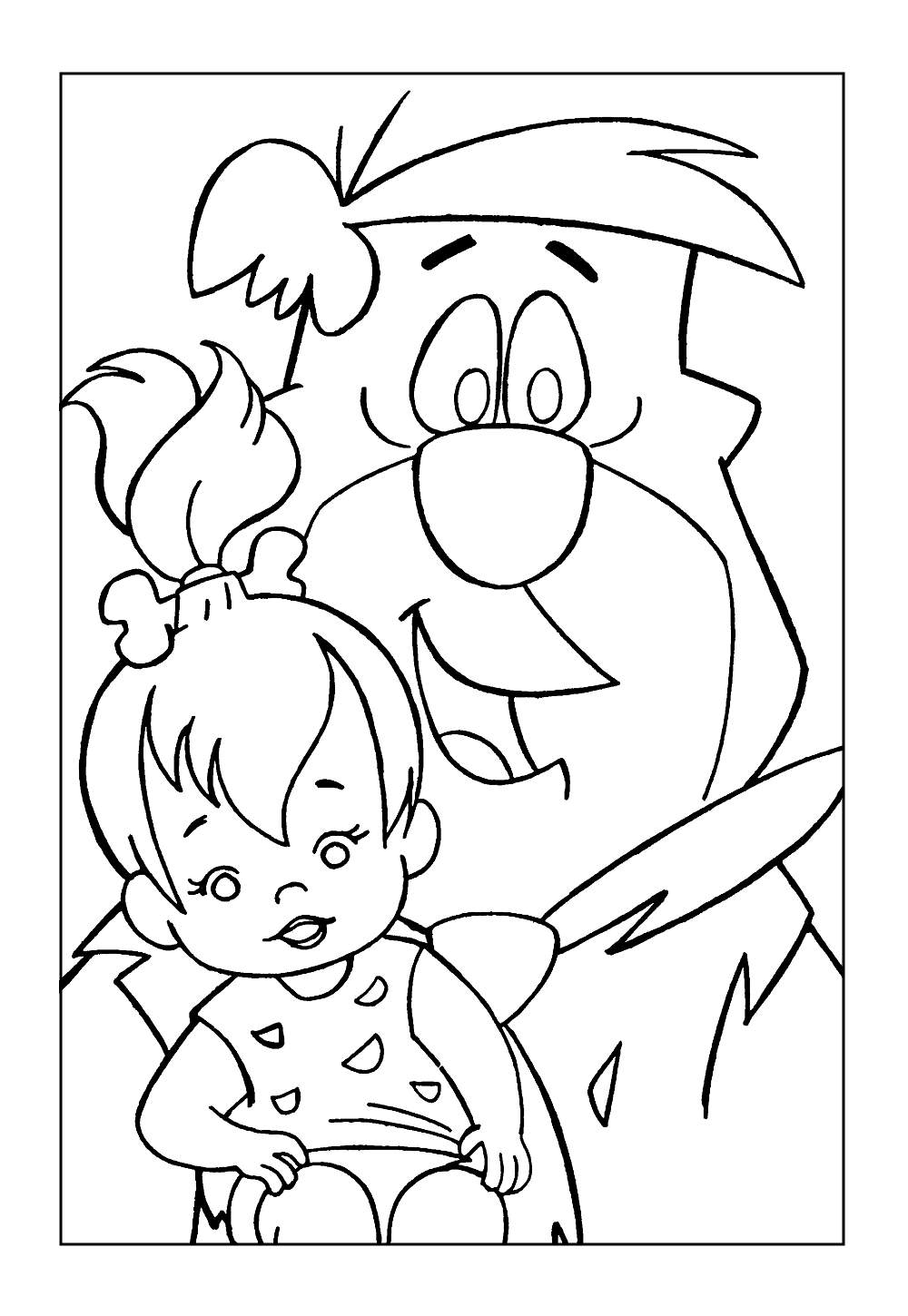 Desenho de Fred Flistone para colorir