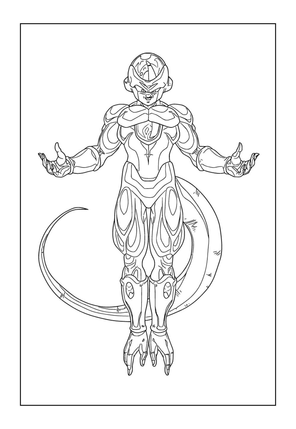 Desenho de Frieza para colorir