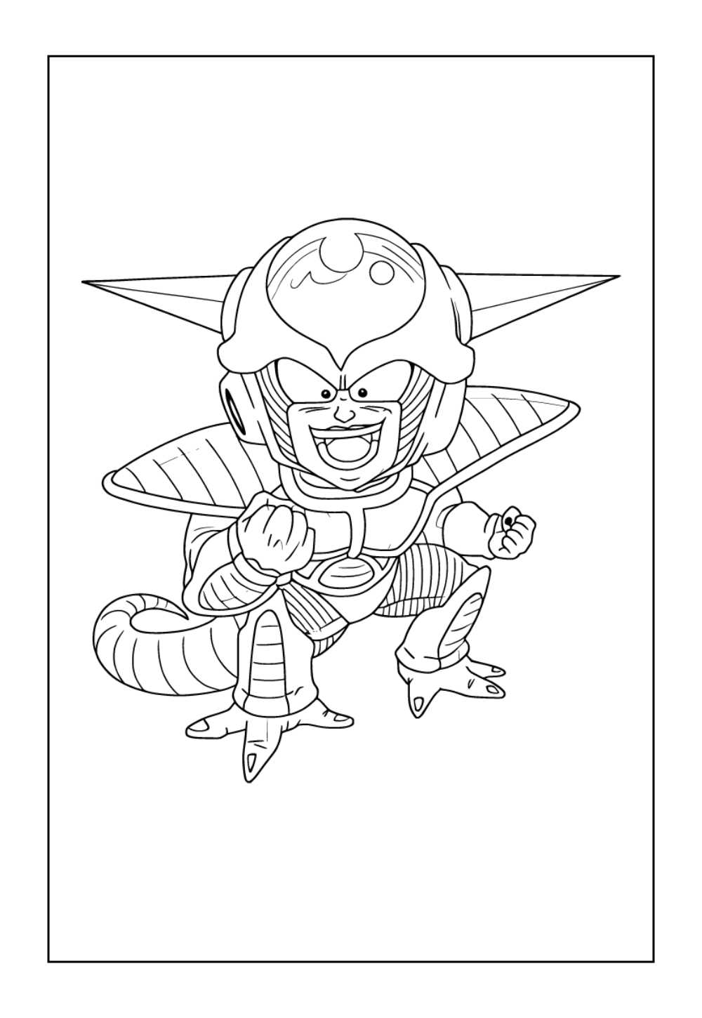 Desenho de Frieza para pintar