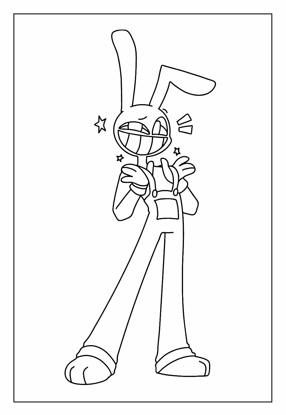 Desenho do Jax para colorir