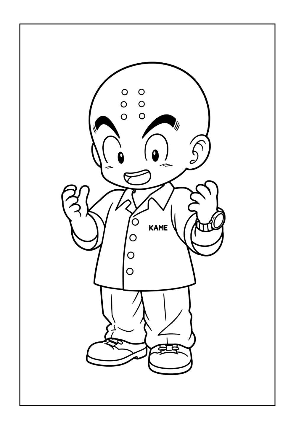 Desenhos de Kuririn para pintar